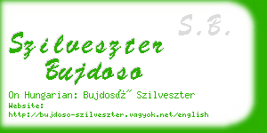 szilveszter bujdoso business card